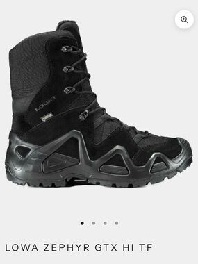 LOWA Zephyr GTX Hi TF Men's Black Tactical Boot size 12